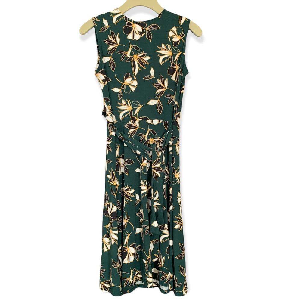 Leota Felicity Sleeveless Ruffle Perfect Faux Wrap Dress - Picture 6 of 11